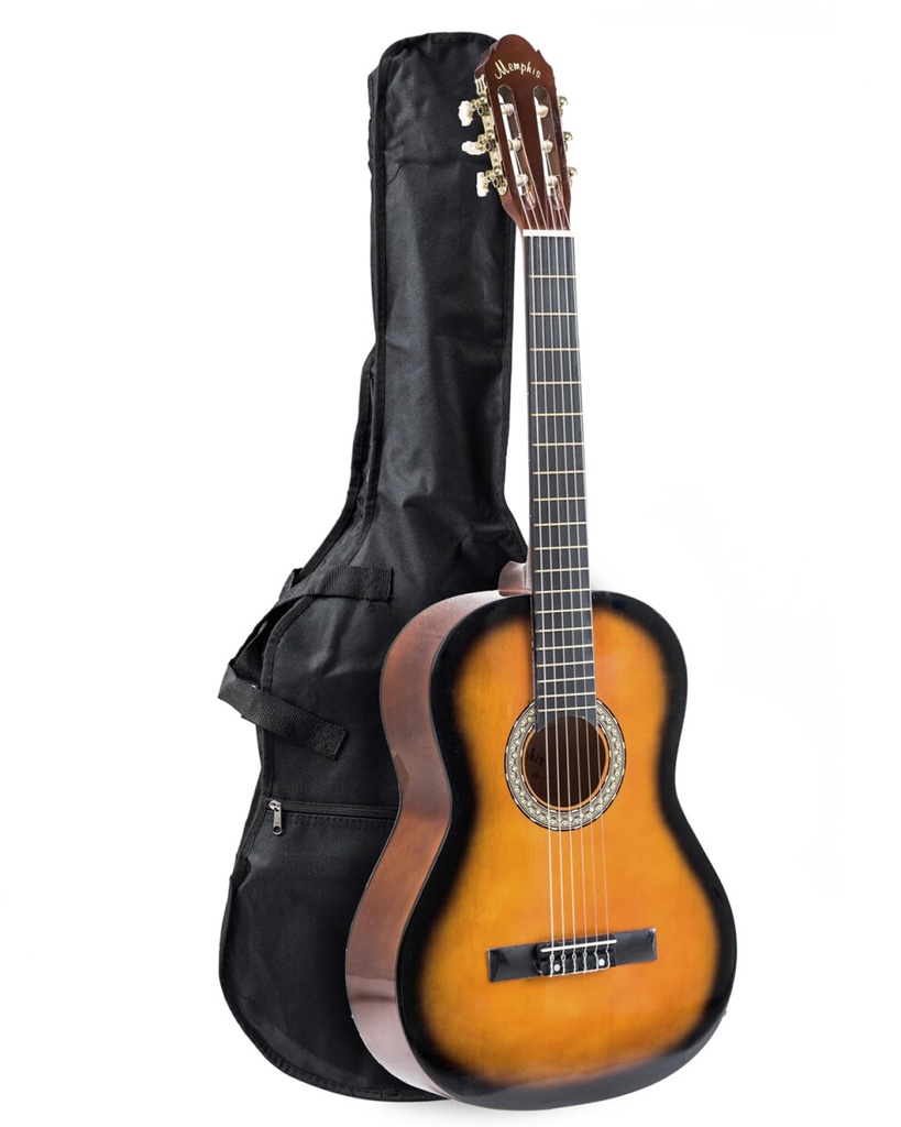 GUITARRA CLASICA MEMPHIS 851 ESTUDIO CON FUNDA