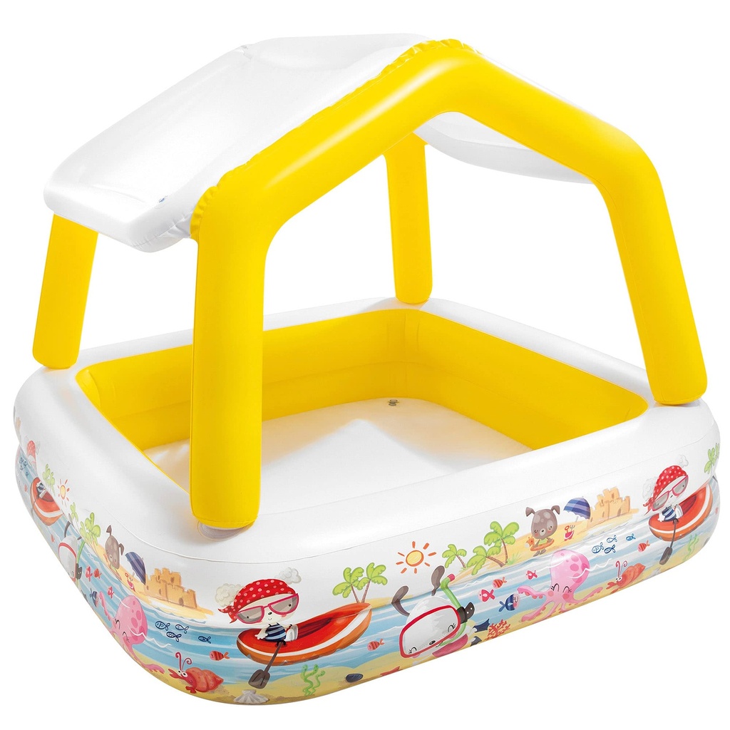 Piscina infantil con techo Intex