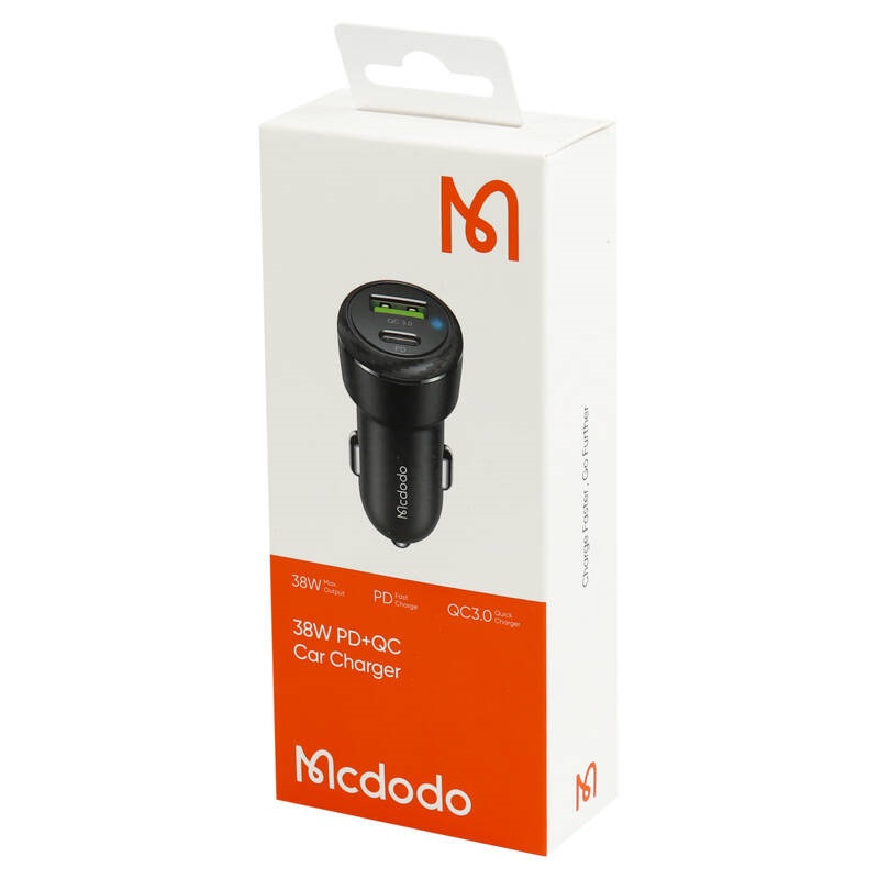 CARGADOR McDODO AUTO USBC PD-QC3.0