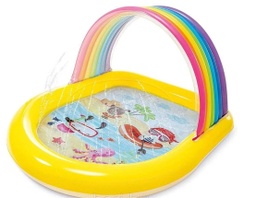 [57156] Piscina Intex con techo Arcoiris 147x130cm